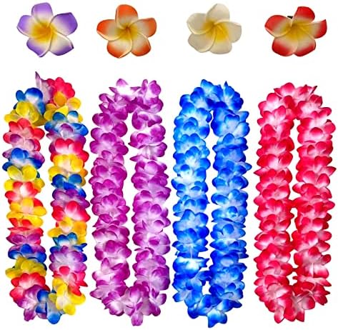 14 יחידות הוואי ליס טרופי ואאו הוואי פרח ליי נושא המפלגה טובות למבוגרים ילדים חג חתונה חוף יום הולדת
