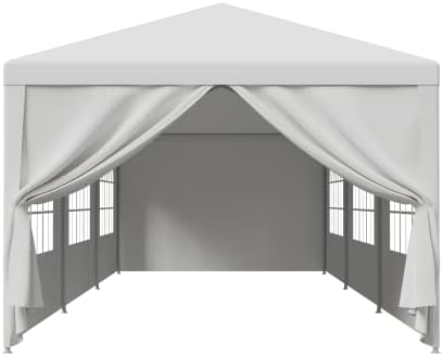 BBBUy 10'x30 'מסיבת חיצונית אוהל חתונה חופה חופה קמפינג אטום למים גזיבו ברביקי מקלט ביתן כבד, 8 צדדים