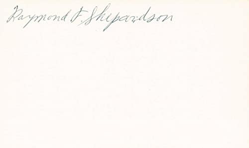 ריי שפרדסון 1924 סנט לואיס חתום על חתימה 3x5 כרטיס אינדקס JSA COA - חתימות חתך MLB