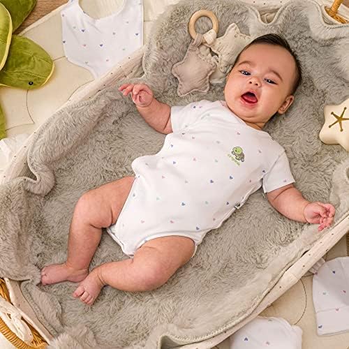 Kiddyturtles לתינוק חיוני כותנה אורגנית 10 יחידות 0-3 חודשים בגדי תינוקות חבילת מתנה לייט לתינוקות