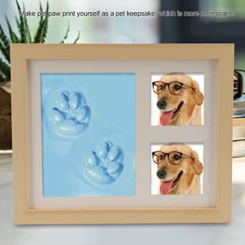 הדפסת כפות לחיות מחמד כלב או חתול הדפסת כפות ערכת מזכרת עשה זאת בעצמך מסגרת תמונה עם ערכת חותם חימר