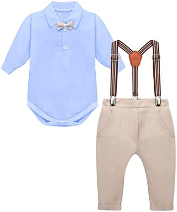 בגדי תינוקות לילקס חליפה רשמית, ג'נטלמן סט רומפר + מכנסי