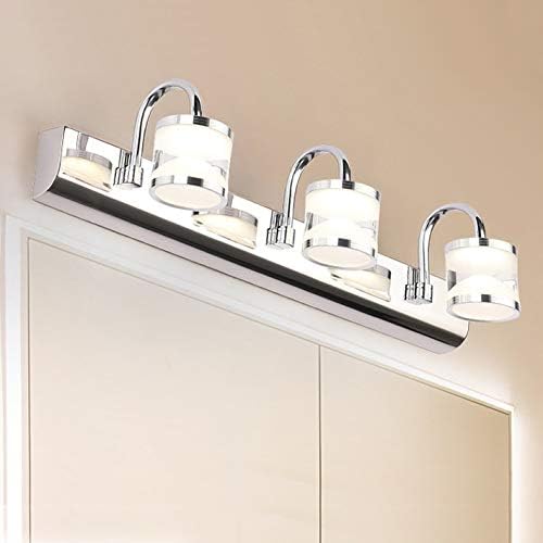 מנורות 9 וואט לד 2835 פמוטים קיר מראת איפור גוף תאורה קדמי מודרני חדר אמבטיה מנורת קריסטל טבע לבן