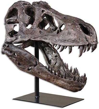 עיצוב אבץ פסל גולגולת דינוזאור גדול