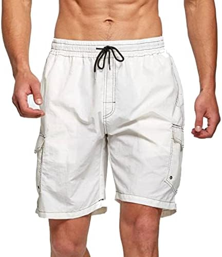 LJLWANGPAIGO MENS CAMO מכנסיים קצרים, מגברים טקטיים מפעילים מכנסי קיץ קצרים רופפים בכושר בכיסי מכנסי שרוך