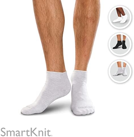 גרבי מיני צוותים חלקים של Smartknit לסוכרת, דלקת פרקים או רגליים רגישות