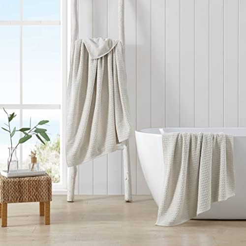 אדי באואר טומי בהאמה-סט סדינים לאמבטיה, עיצוב אמבטיה מכותנה סופגת במיוחד, ציפוי נמוך ועמיד בפני דהייה