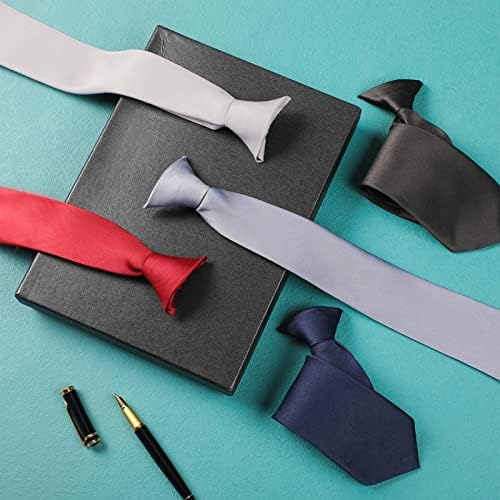 קליפ על עניבות לגברים מוצק צבע גברים של עניבת קליפ על קשרי 20 אינץ קשור גברים של קליפ קשרי אחיד מוצק קליפ