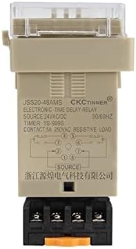 JSS20-48 AMS DC12V DC24V AC220V AC380V LED LED תכנות ממסר זמן תצוגה דיגיטלי עם טיימר עיכוב בסיס