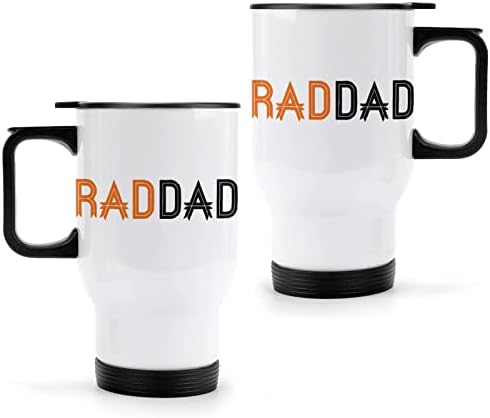 אבא ראד - יום הנסיעות של יום האב ספל קפה נירוסטה כוס מבודד ואקום עם מכסה וידית