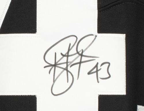 טרוי פולמלו חתום על פיטסבורג סטילרס שחור נייקי מוגבלת גופיית כדורגל JSA - גופיות NFL עם חתימה
