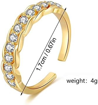 יסטו טבעות לנשים מתכוונן טבעת עם יהלומים לנשים תכשיטים פופולרי אבזרים