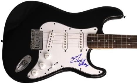 סלי סטון חתום על חתימה בגודל מלא פנדר שחור סטרטוקסטר גיטרה חשמלית עם אימות ג'יימס ספנס ג'סא אימות - סלי
