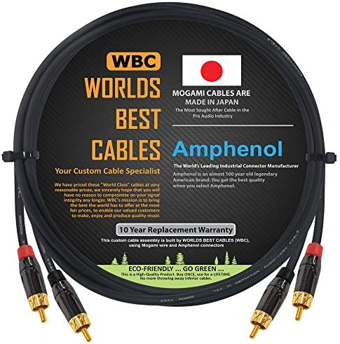 עולמות הטוב ביותר כבלים-5 רגל-בחדות גבוהה אודיו קישוריות כבל זוג תפור לפי מידה באמצעות מוגאמי 2964 חוט