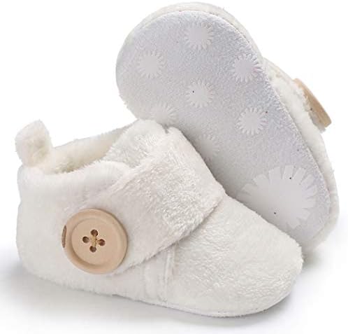 תינוקת תינוקת פליס שלל כותנה גרבי יילוד גרביים רכים חורפים חורפים שהות על נעלי בית לתינוקות נעליים