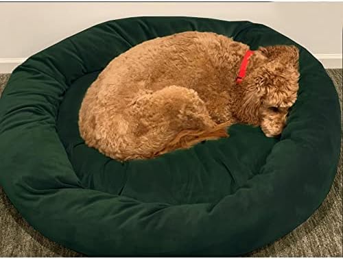 מיטת כלבי קטיפה יוקרתית, קצף זיכרון דמוי ענן רחיץ, גודל קטן באלורגן