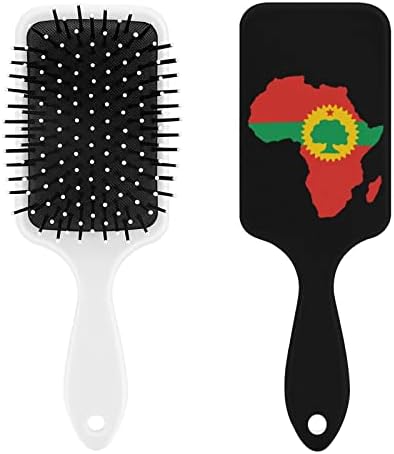 דגל אורומו על מפה של מברשת שיער באפריקה מסרק כרית אוויר מברשת חמוד לגברים מתנת שיער נשים