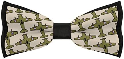ישן מטוס גברים של מראש קשור עניבות פרפר מתכוונן מודפס חידוש עניבה