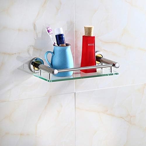 מדף מקלחת למקלחת אמבטיה קידוח קיר תלוי מארגן מדפי אחסון