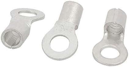 אקס-דריי 10 יחידות רנב8-6ס חשוף טבעת לשון סוג לא מבודד מסופים עבור 8אוג חוט (10 יונידס רנב8-6ס