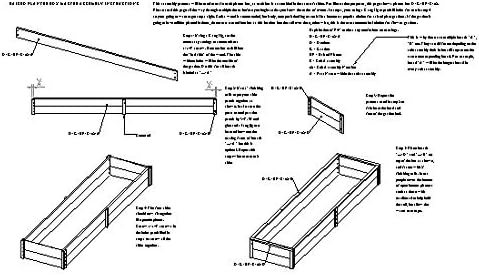 קל עשה זאת בעצמך העלה גן מיטת מסגרת-עיצוב תוכניות הוראות לעיבוד עץ 05