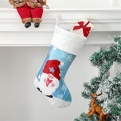 קרבי חג המולד הקרוב לגרבי מיני גרביים סנטה קנדי ​​תיק מתנה קישוטי עץ חג המולד תלייה גבישים ארוכים