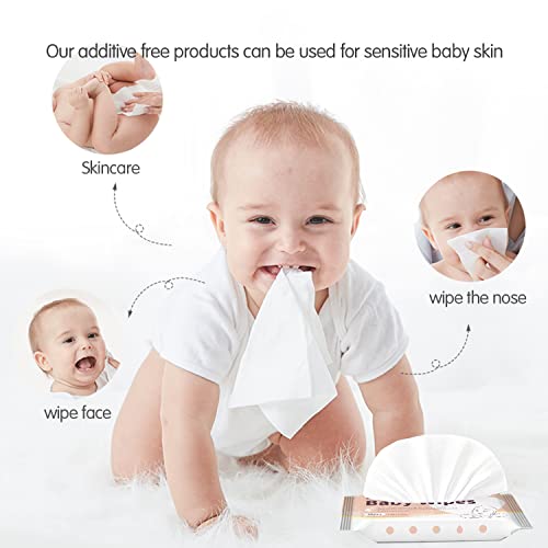 מגבונים לתינוקות, Zonsen Ultra מים רכים מבוססי גמומים רטובים פה/כפתור שיניים/כפתור בטן/אוזניים
