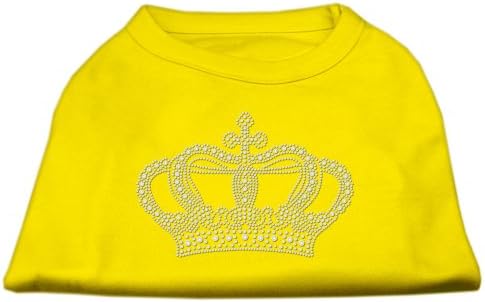 מוצרי חיות מחמד של מיראז 'חולצת כתר ריינסטון, 3x-גדולים, צהוב