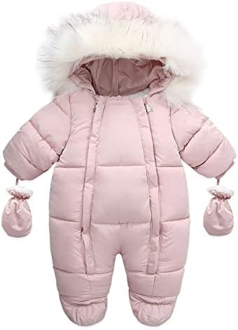 תינוקת תינוקת תינוקת מעילי חורף שלג בגדי פעוטות בגדי רוכס