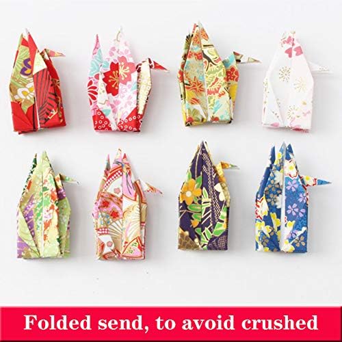 50 יחידות 10 סמ קשת מנופי נייר מקדימה של אוריגמי מנופי אוריגמי מקופלים מנופי נייר בעבודת יד