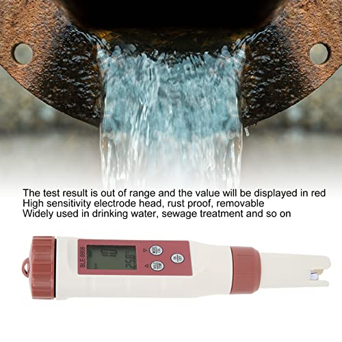 צג איכות מים דיגיטלי, 4 ב 1 בודק טמפרטורה של PH דיגיטלי TDS EC, עט בדיקת איכות מים נייד לאיכות מי שתייה,