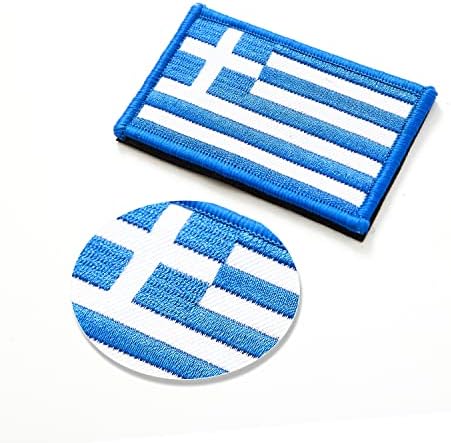 טלאי דגל יווני יוון 4 יוון, טלאי דגל יוון, וו וולאה רקומים דגל זרוע טלאים טקטיים לתרמילים מעילי