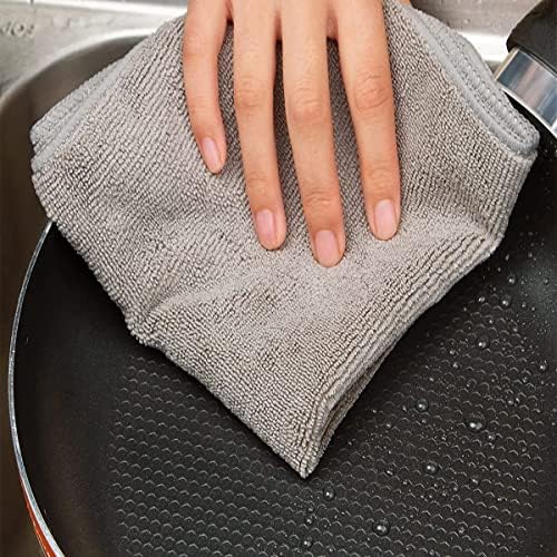 מגבת ניקוי מיקרופייבר באיכות נשר, כל מטרה ניקוי אבק ליטוש למטבח וחדר אמבטיה, בד מגבת, סופג אולטרה רך