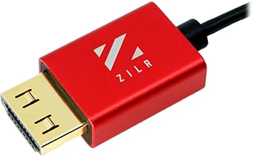 ZILR 8K מהירות ULTRA היפר HDMI 2.1 כבל 45 סמ/17.7 ”סוג- AA-A-TYPE-A נעילה מאובטחת, 8K60, 4320P,