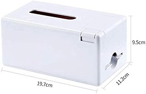 מחזיק תיבת רקמות לרקמות ברקמות - כיסוי קופסאות רקמות מודרניות לחדר אמבטיה, חדר שינה או משרד, גדול, לבן
