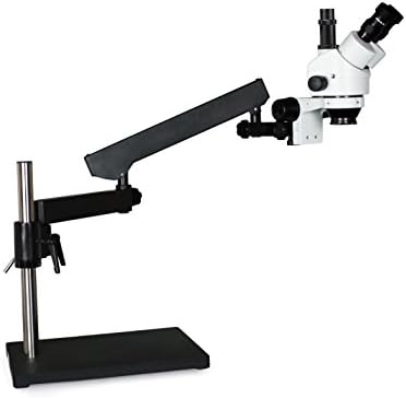 Vision Scientific VS-9F סימולציה-מוקד-מוקד זום מיקרוסקופ סטריאו, עינית רחבה של 10x, 0.7x-4.5X