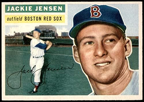 1956 Topps 115 WHT ג'קי ג'נסן בוסטון רד סוקס אקס/MT Red Sox