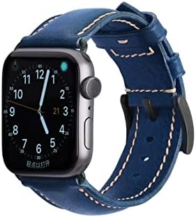 רצועות שעון עור Gomvadr עבור Apple Watch 38 ממ/40 ממ/41 ממ 42 ממ/44 ממ/45 ממ, רצועת רצועת החלפת