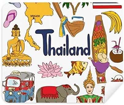 תאילנד נוף בעלי חיים לאומי דגל ניקוי בד מסך מנקה 2 יחידות זמש בד