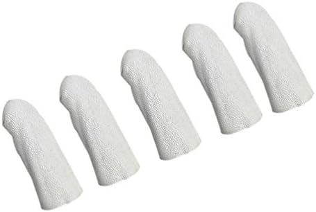 5 יחידות-חום מבודד עבה עור אצבע מגן נייד כבש אצבע שרוול אצבע משמר תכשיטי ביצוע כלי עבור תכשיטי ביצוע,