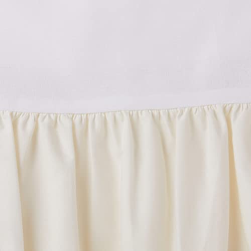 חברת התינוקות האמריקאית כותנה טבעית חצאית עריסה פרועה, ECRU, נושמת רכה, לבנים ולבנות, 13.5 אינץ '