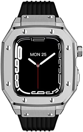 Bedcy for Apple Watch Series 44 ממ סגסוגת נשים סגסוגת מארז 45 ממ 42 ממ מסגרת מתכת שינוי אביזרים ערכת ערכת Iwatch