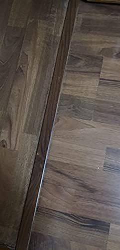 רצועת מעבר T-Molding, שטיח לאריח סף קצה קצה/אפקט גרגר עץ מפחית רצפת אלומיניום, לדלתות פער גדולות, קל להתקנה