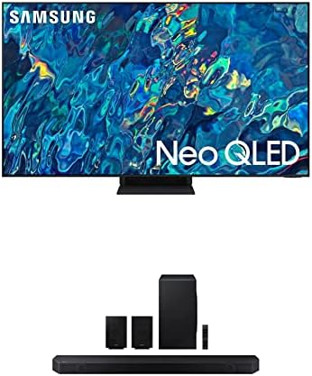 סמסונג 75 אינץ 'כיתה Neo QLED 4K QN95B סדרת מיני LED QUANTUM HDR 32X טלוויזיה חכמה W/HW-Q800B 5.1.2 CH Soundbar