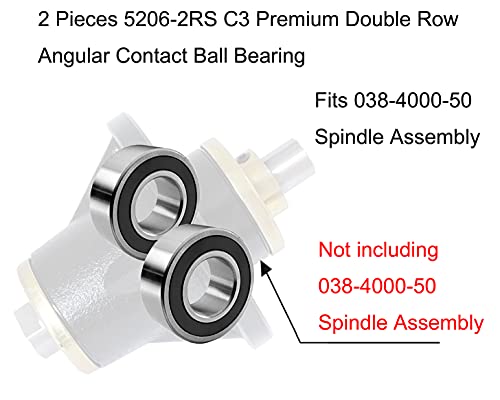 כוח חיצוני 2 חתיכות 5206-2RS C3 Premium Pouble Row Mangular Angular Ball Meading
