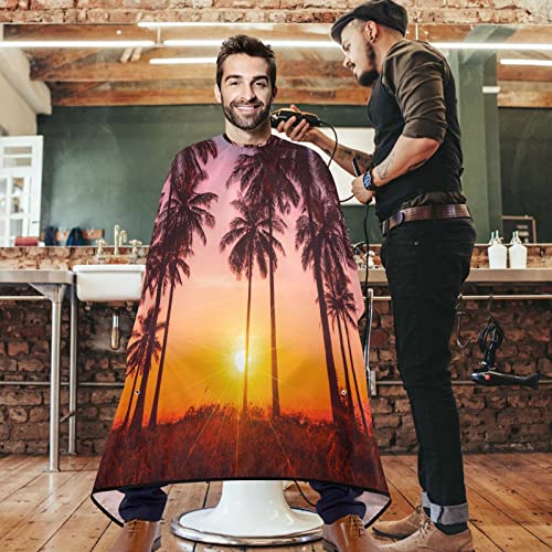 Visesunny Barber CAPE TROPICAL TEAM TEAL SUNSET SUNSET שיער חיתוך שיער חיתוך סלון קייפ סינר אנטי-סטטי תספורת סטטי