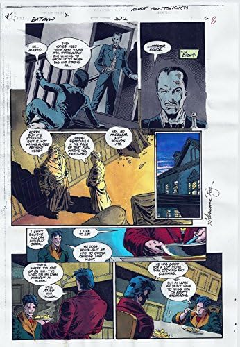 באטמן קומיקס 512 ייצור אמנות מקורי דף 6 חתם אדריאן רוי