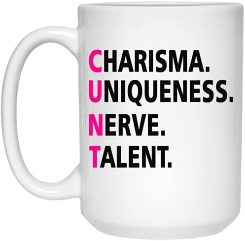מתנות גרינסטאר ספל קפה בהשראת מרוץ הדראג של רופול, כריזמה, ייחודיות, עצב, כישרון 11 אונקיות, לבן, קגט5טסקוווקס-11