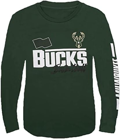 Outstuff Milwaukee Bucks בגודל נוער זמן מירוץ זמן לוגו לוגו