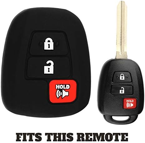 KeyGuardz מקש מרחוק ללא מפתח מפתח פוב פוב כיסוי מעטפת חיצונית מארז גומי רך עבור Toyota Scion IQ TC